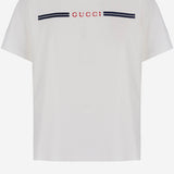 T-SHIRT IN COTONE CON LOGO 575114 XJHXI9214 GUCCI KIDS 