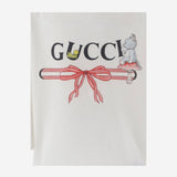 T-SHIRT IN COTONE CON STAMPA LOGO 834639 XJHY89214 GUCCI KIDS 