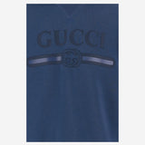 FELPA IN COTONE CON STAMPA LOGO 855554 XJHXM4393 GUCCI KIDS 
