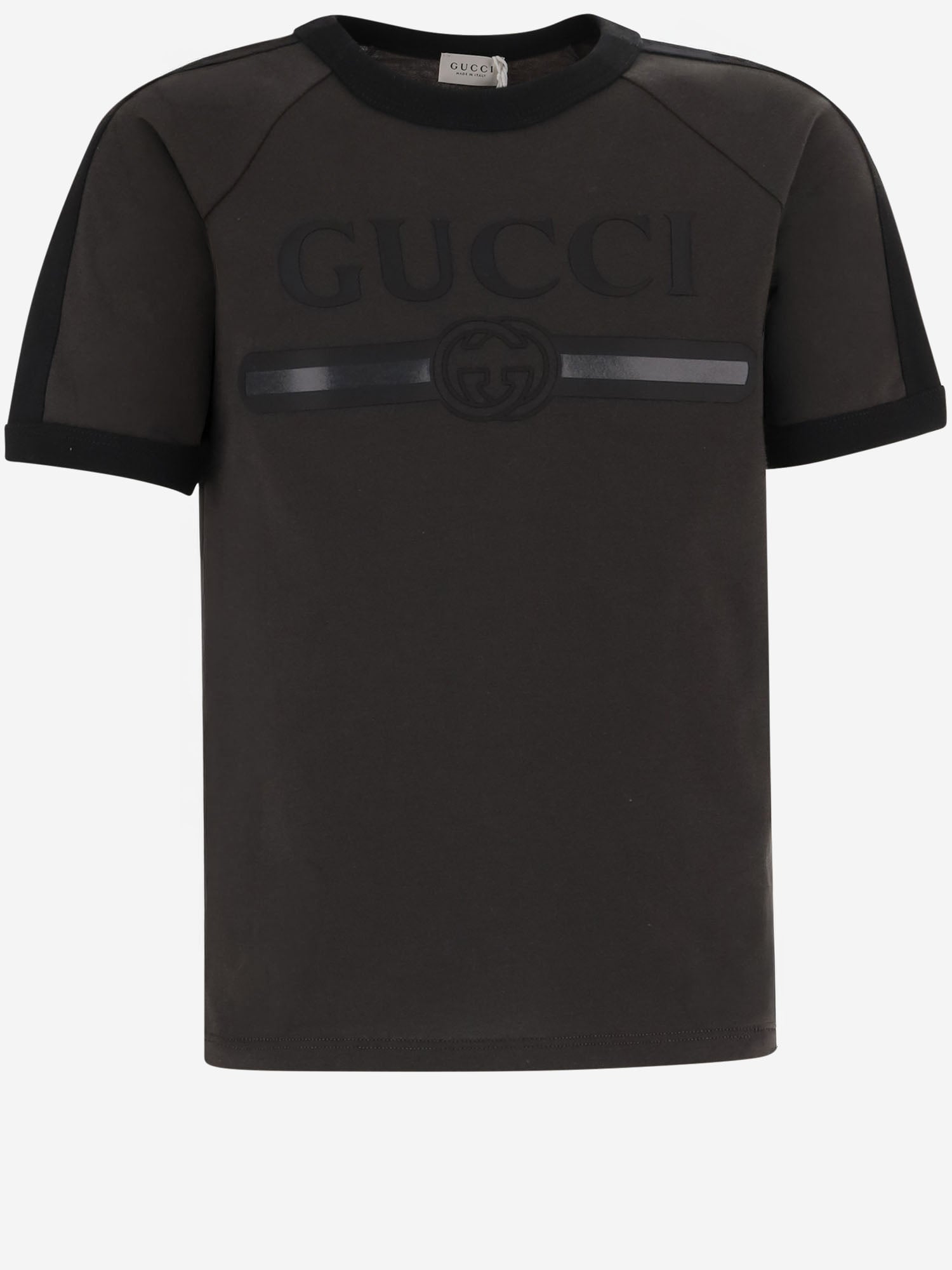 T-SHIRT IN COTONE CON STAMPA 864634 XJHW61073 GUCCI KIDS 