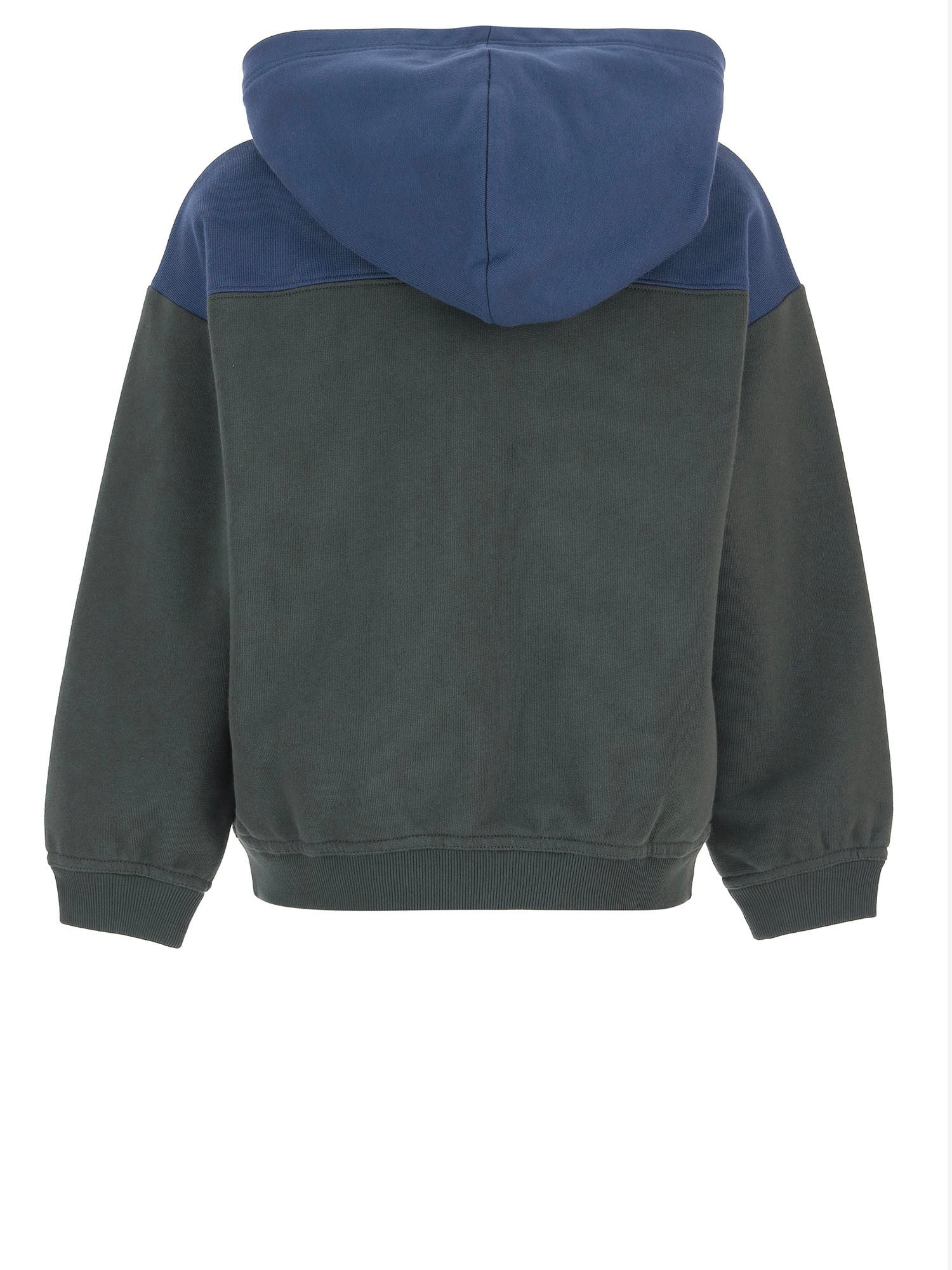 FELPA COLOR-BLOCK IN COTONE CON ZIP 864638 XJHVM4393 GUCCI KIDS 