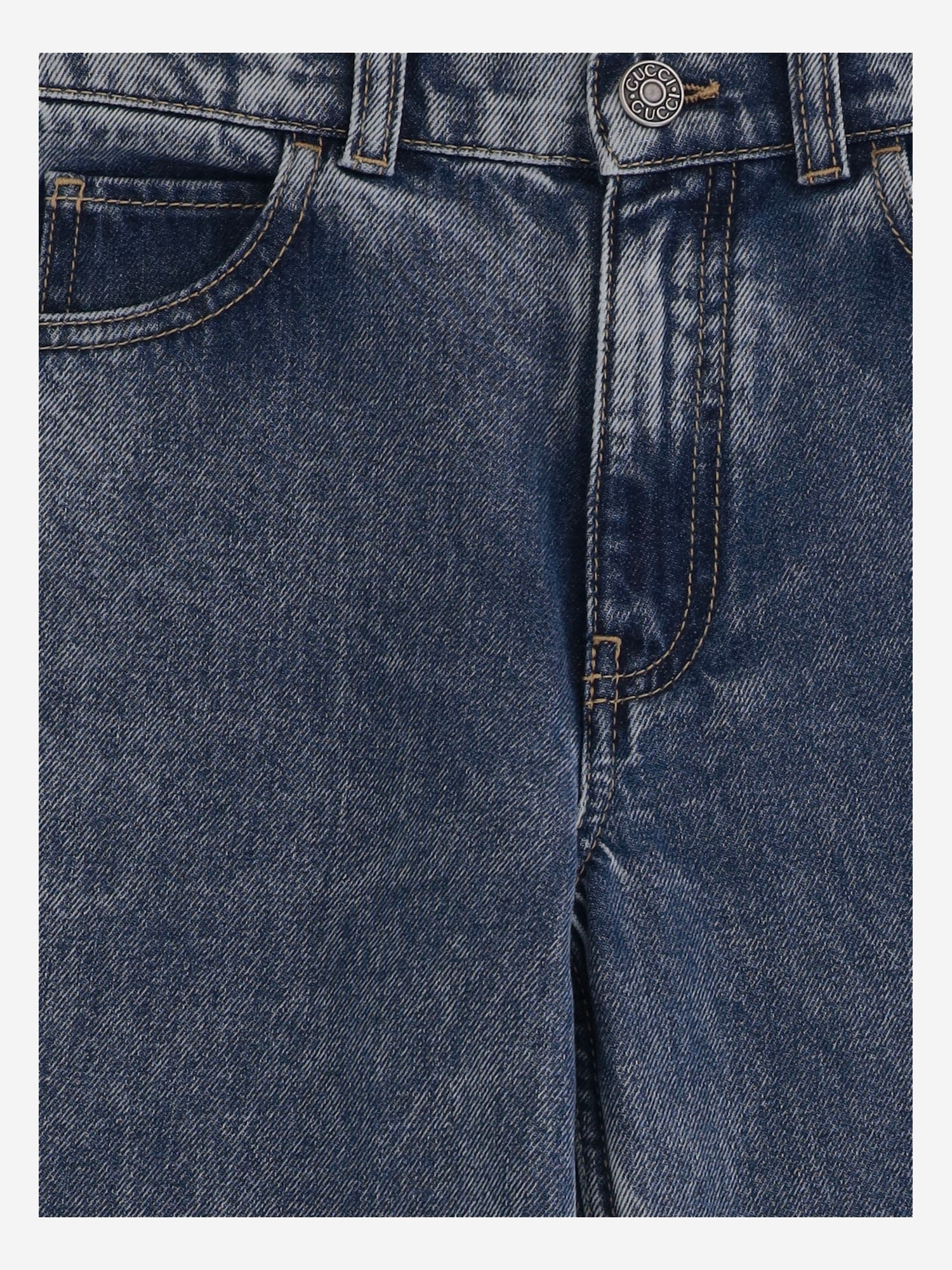 JEANS IN DENIM DI COTONE 864961 XDDGE4011 GUCCI KIDS 