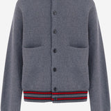 MAGLIONE IN LANA CON COLLETTO STILE POLO 865583 XKFJE1155 GUCCI KIDS 
