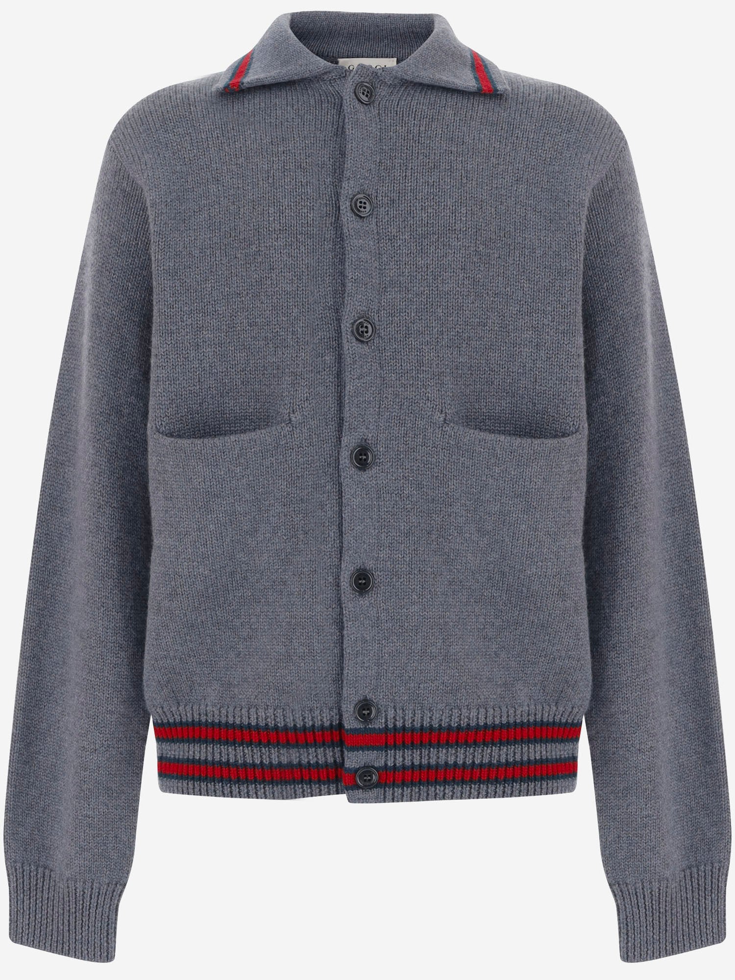 MAGLIONE IN LANA CON COLLETTO STILE POLO 865583 XKFJE1155 GUCCI KIDS 
