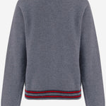 MAGLIONE IN LANA CON COLLETTO STILE POLO 865583 XKFJE1155 GUCCI KIDS 