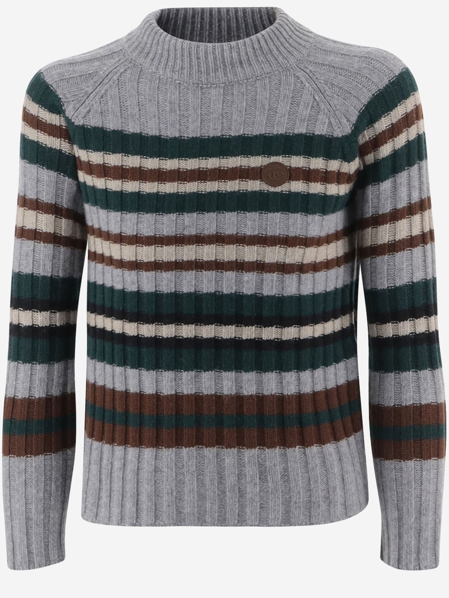 MAGLIONE IN LANA CON MOTIVO A RIGHE 865588 XKFH21017 GUCCI KIDS 