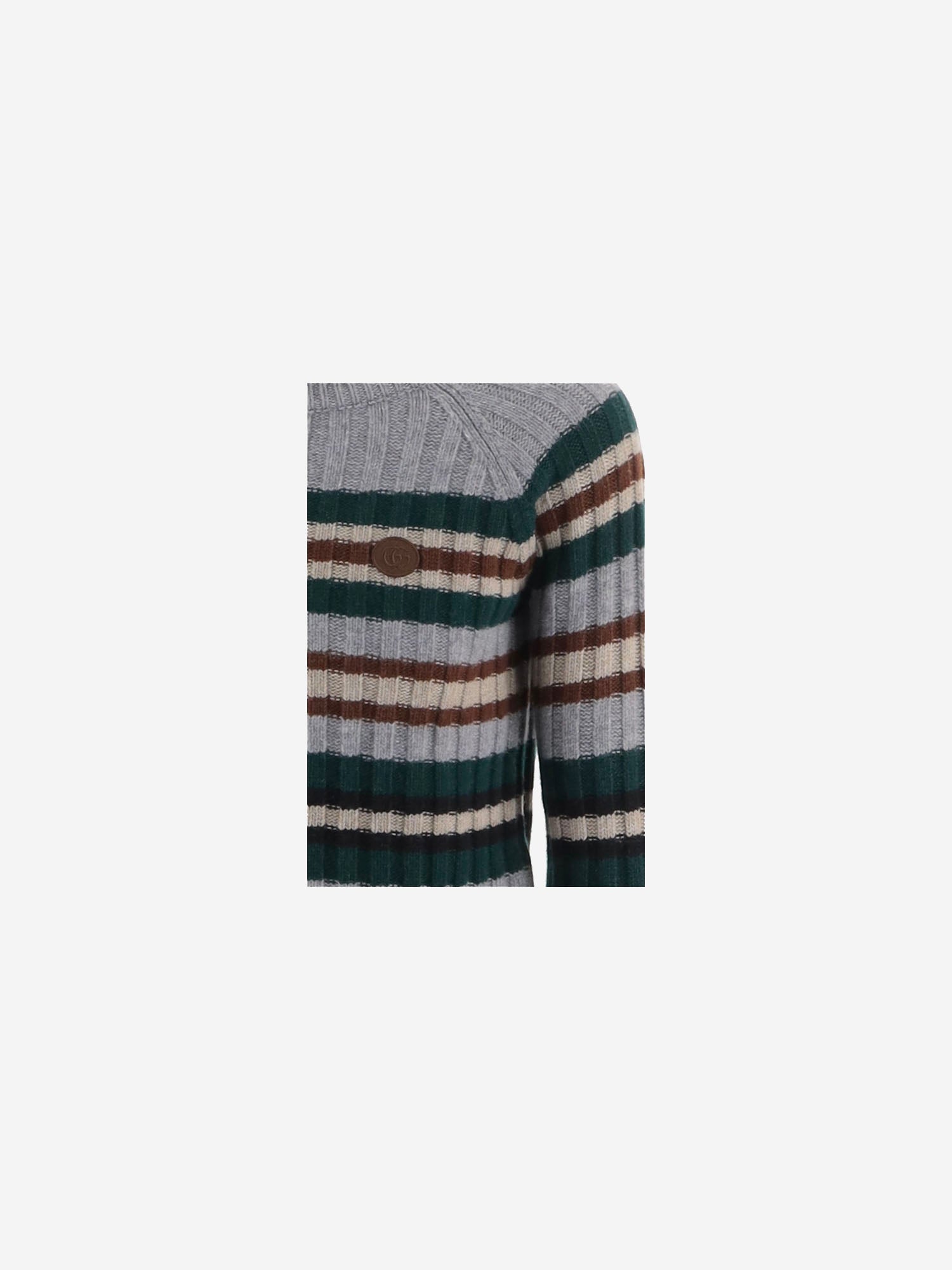 MAGLIONE IN LANA CON MOTIVO A RIGHE 865588 XKFH21017 GUCCI KIDS 