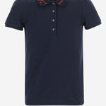 POLO IN PIQUÉ DI COTONE STRETCH 867881 XJHWK4306 GUCCI KIDS 