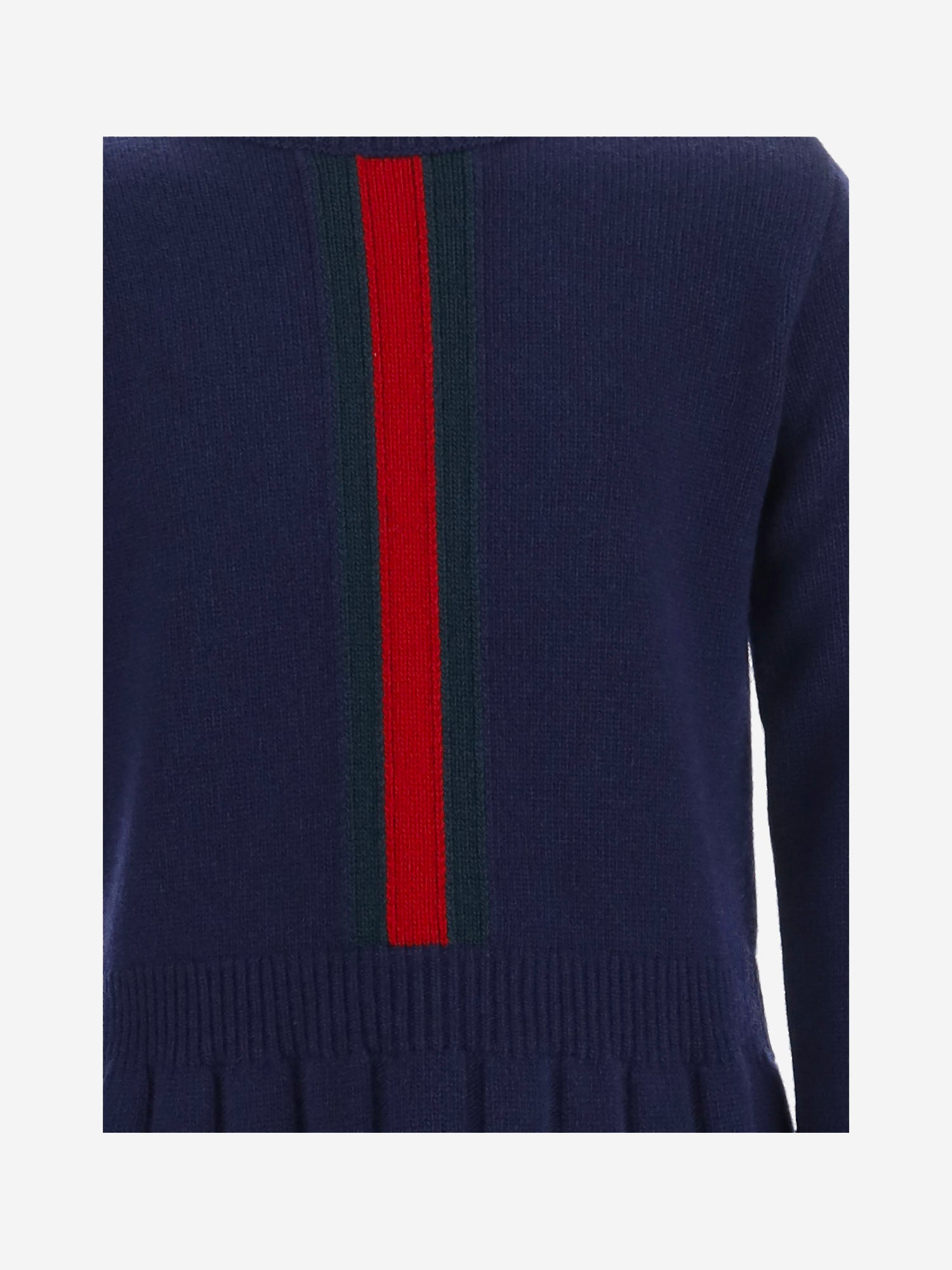 ABITO IN LANA CON NASTRO WEB 867906 XKFKU4154 GUCCI KIDS 