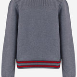 CARDIGAN IN LANA CON BORDI A CONTRASTO 867911 XKFKF1155 GUCCI KIDS 