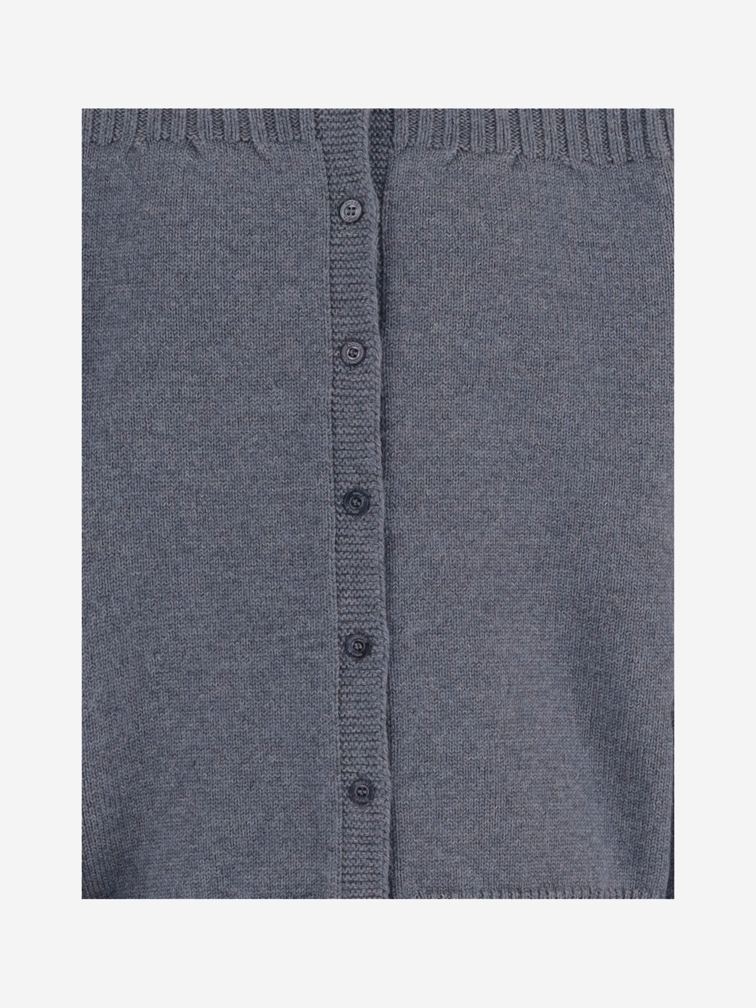 CARDIGAN IN LANA CON BORDI A CONTRASTO 867911 XKFKF1155 GUCCI KIDS 