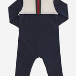 TUTINA IN COTONE STRETCH CON NASTRO WEB 870880 XJHVF4306 GUCCI KIDS 