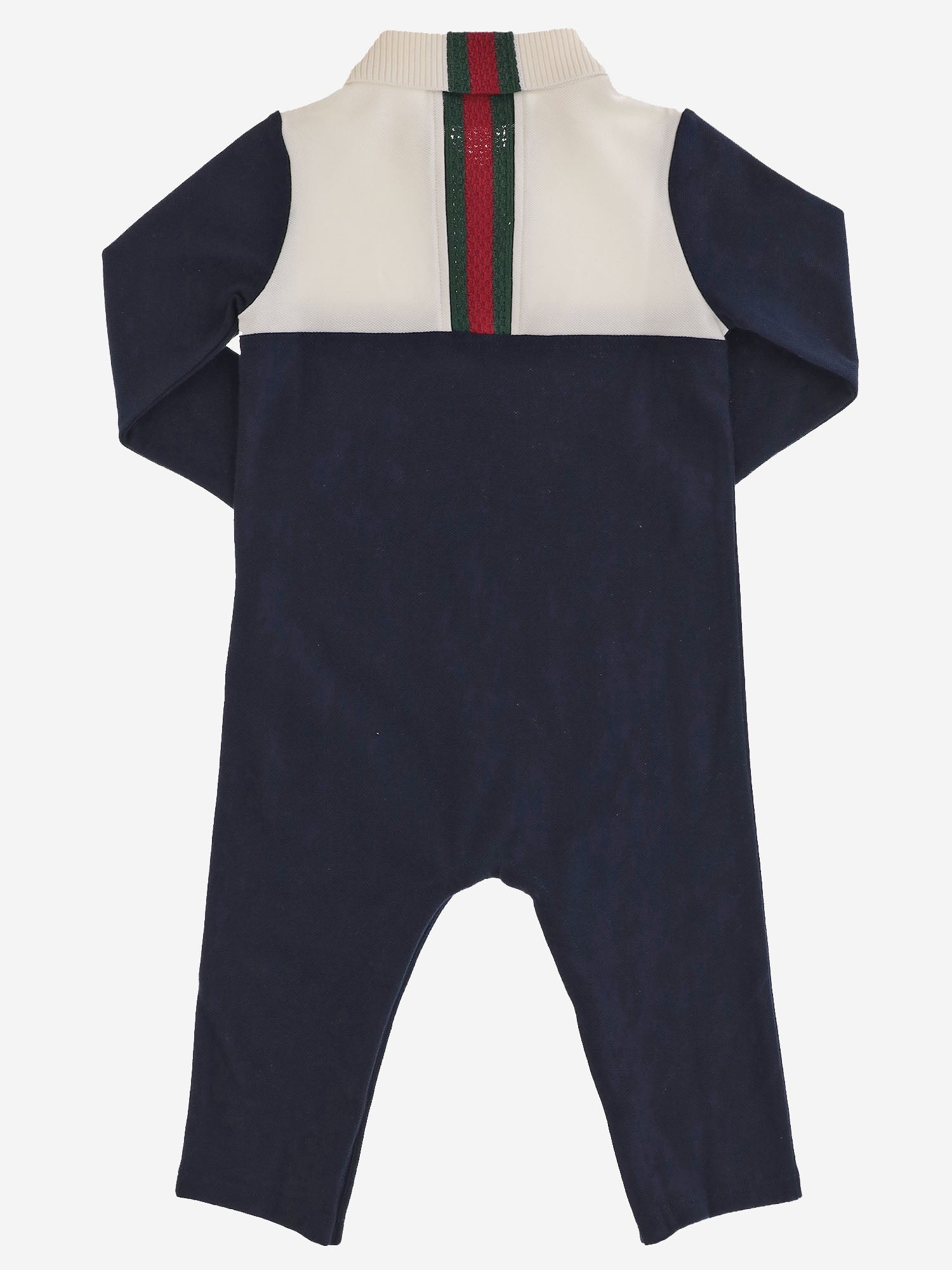 TUTINA IN COTONE STRETCH CON NASTRO WEB 870880 XJHVF4306 GUCCI KIDS 