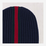 Beanie in lana con nastro Web 871021 4KADM4066 GUCCI KIDS 