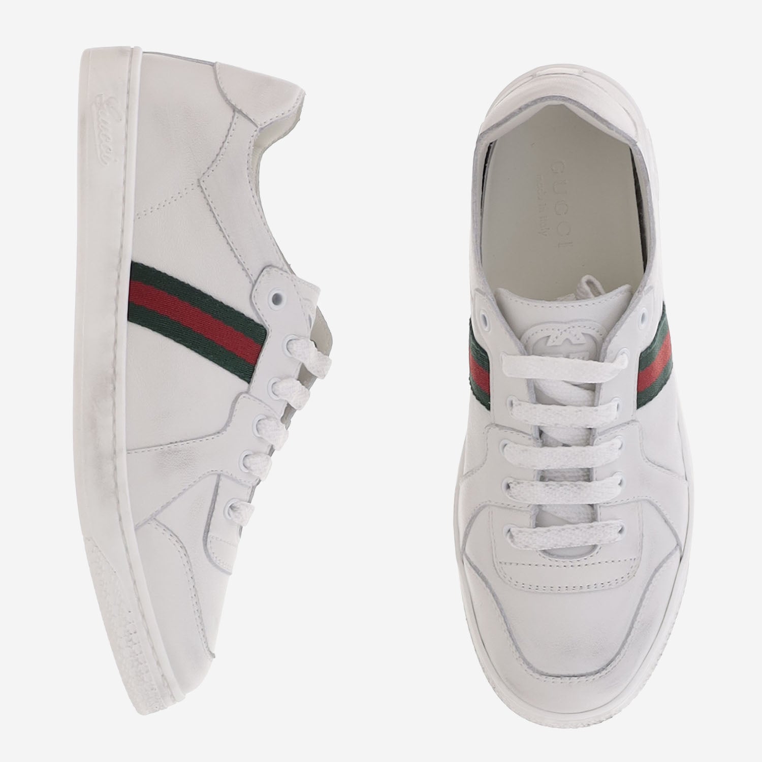 SNEAKERS STRETCH IN PELLE 873037 BLN109061 GUCCI KIDS 
