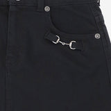 GONNA IN COTONE STRETCH CON TASCHE E FIBBIE METALLICHE 873380 XDC411168 GUCCI KIDS 