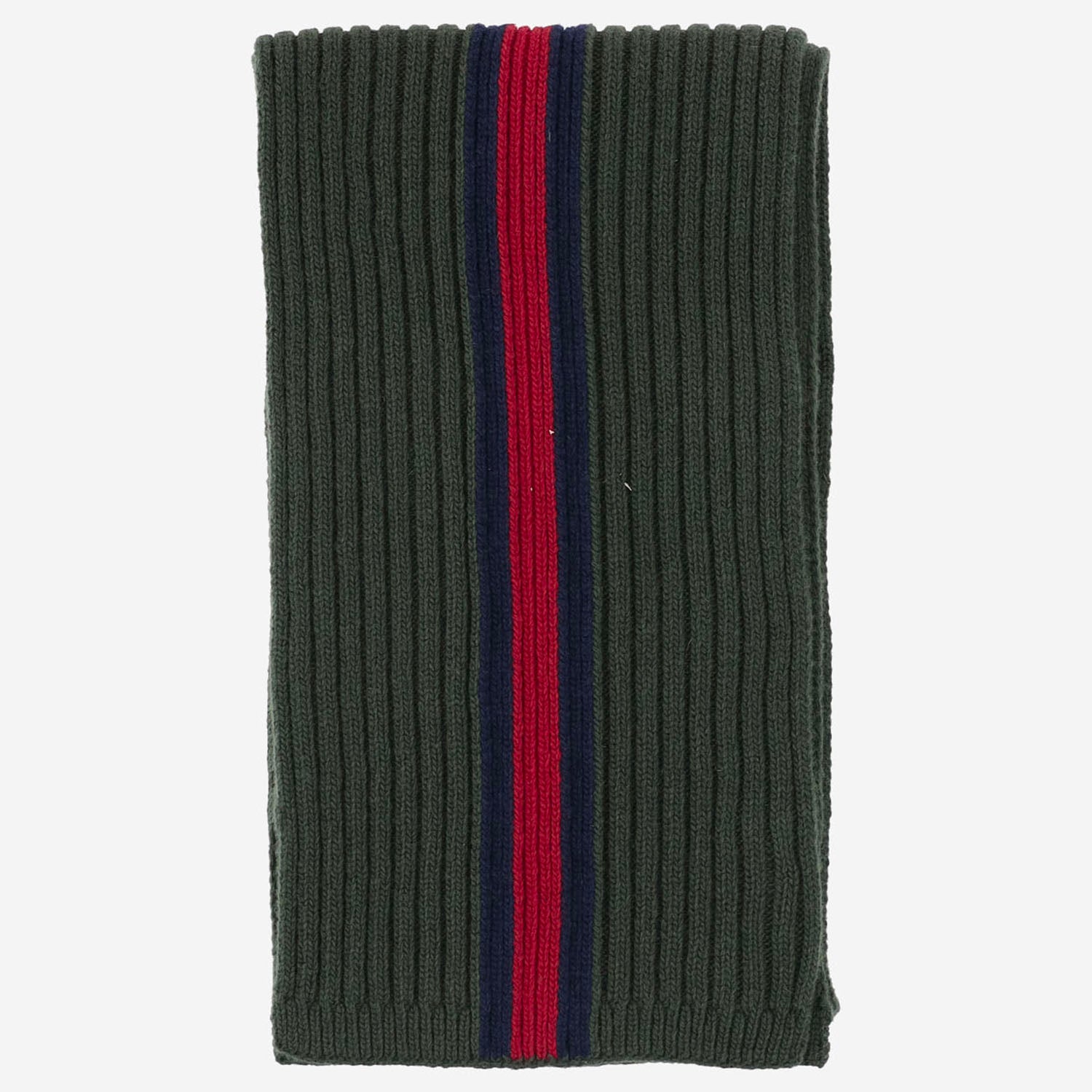SCIARPA IN LANA CON NASTRO WEB 873860 4K2063268 GUCCI KIDS 