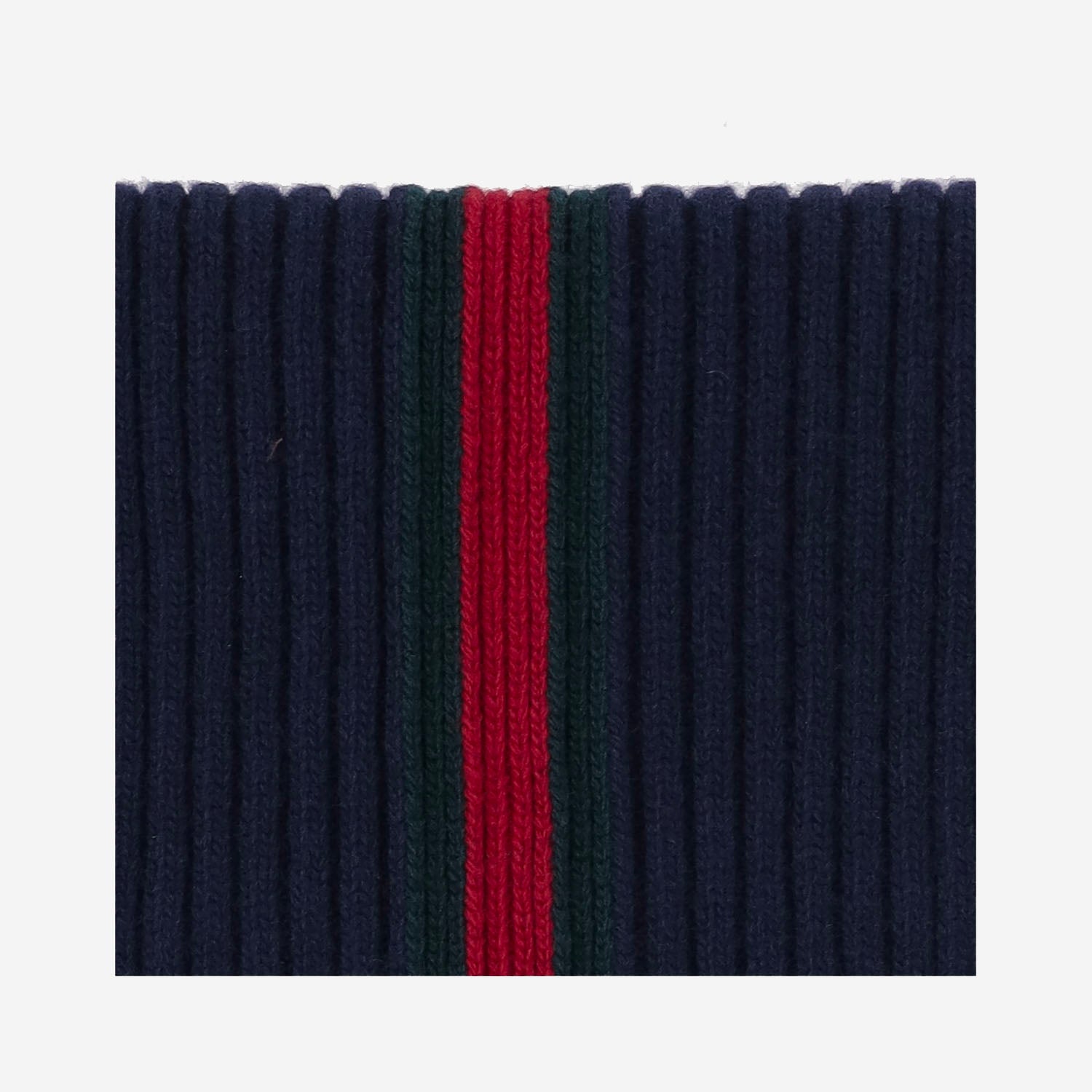 SCIARPA IN LANA CON NASTRO WEB 873860 4K2064066 GUCCI KIDS 