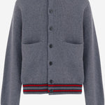 MAGLIONE IN LANA CON COLLETTO STILE POLO A0043W XKFJE1155 GUCCI KIDS 