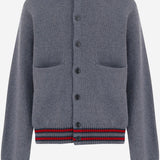 MAGLIONE IN LANA CON COLLETTO STILE POLO A0043W XKFJE1155 GUCCI KIDS 