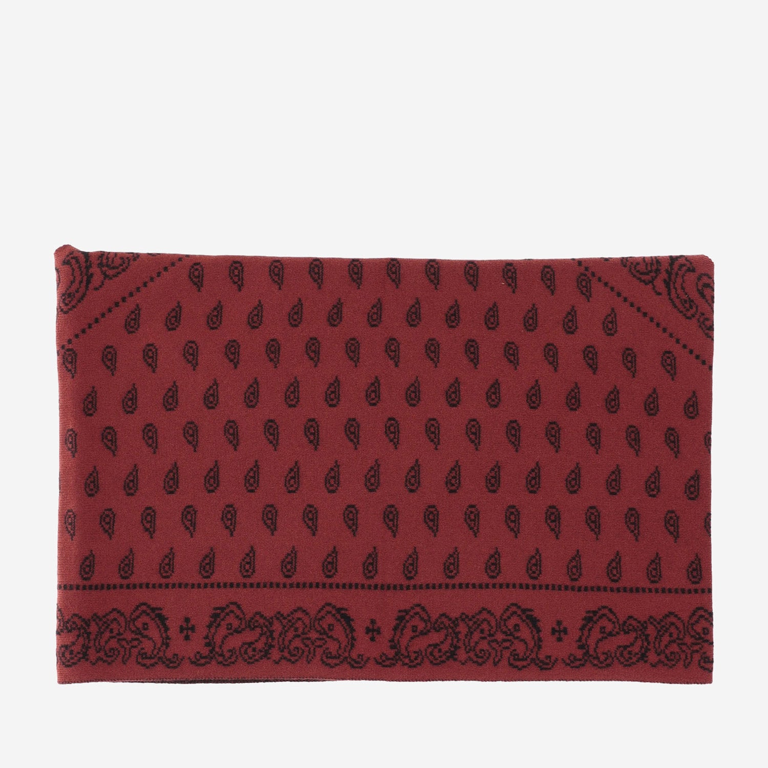 Sciarpa The Wild Rag in cashmere A25210AL CARMINE/BLACK GUEST IN RESIDENCE 