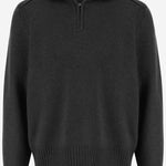 MAGLIONE HALF-ZIP IN CASHMERE M25210RM BLK GUEST IN RESIDENCE 