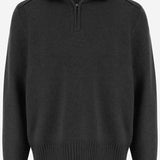 MAGLIONE HALF-ZIP IN CASHMERE M25210RM BLK GUEST IN RESIDENCE 