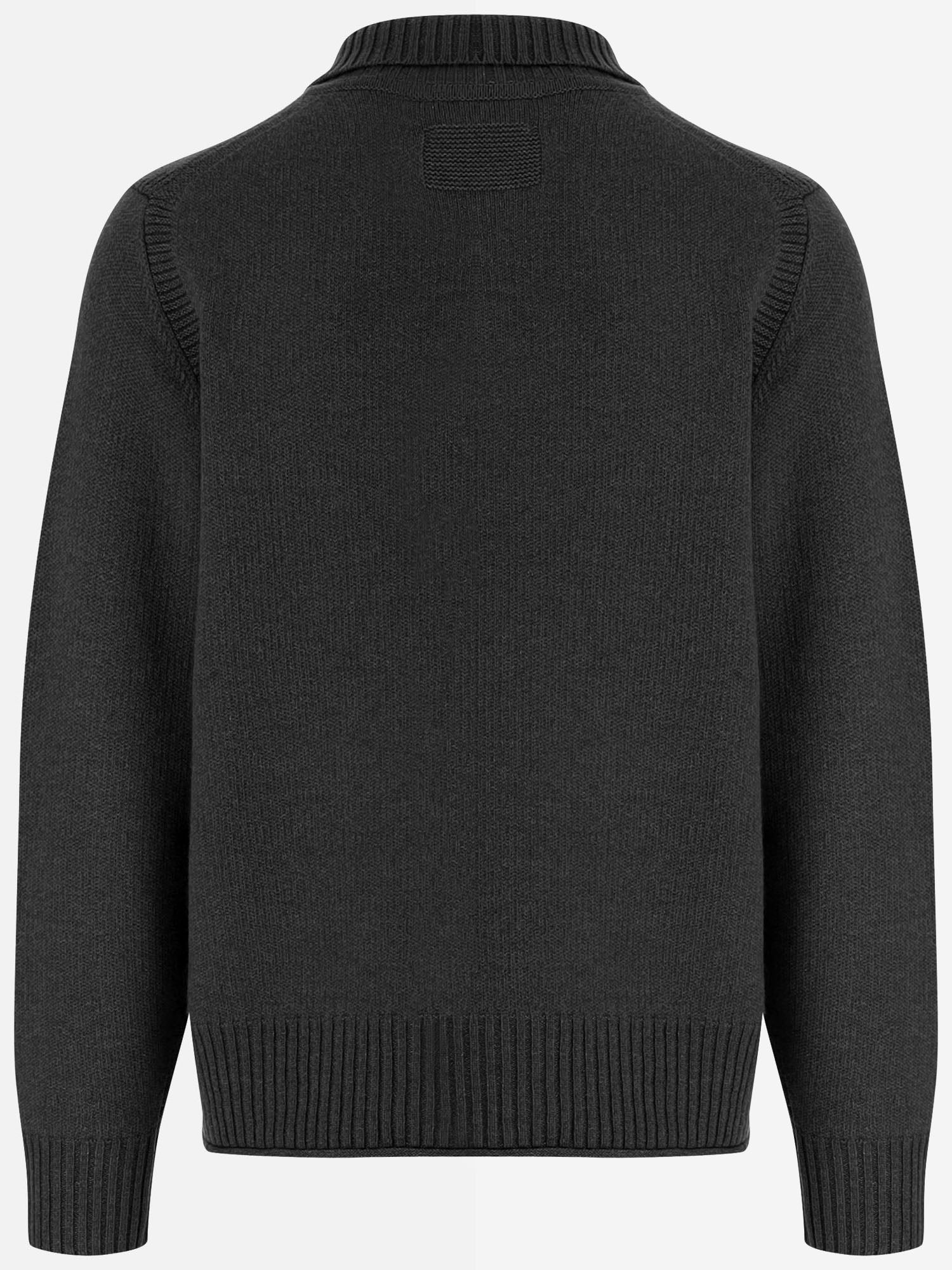 MAGLIONE HALF-ZIP IN CASHMERE M25210RM BLK GUEST IN RESIDENCE 