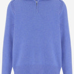 MAGLIONE HALF-ZIP IN CASHMERE M25210RM DLFBL GUEST IN RESIDENCE 