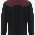 CAMICIA IN MAGLIA DI CASHMERE CON DETTAGLIO WESTERN M34710LM BLKFIG GUEST IN RESIDENCE 