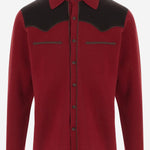 CAMICIA IN MAGLIA DI CASHMERE CON DETTAGLIO WESTERN M34710LM CARMBRC GUEST IN RESIDENCE 