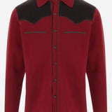 CAMICIA IN MAGLIA DI CASHMERE CON DETTAGLIO WESTERN M34710LM CARMBRC GUEST IN RESIDENCE 