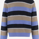 MAGLIONE IN CASHMERE CON MOTIVO A RIGHE M35610LM DLFBLCO GUEST IN RESIDENCE 