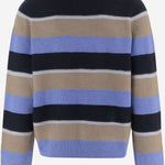 MAGLIONE IN CASHMERE CON MOTIVO A RIGHE M35610LM DLFBLCO GUEST IN RESIDENCE 