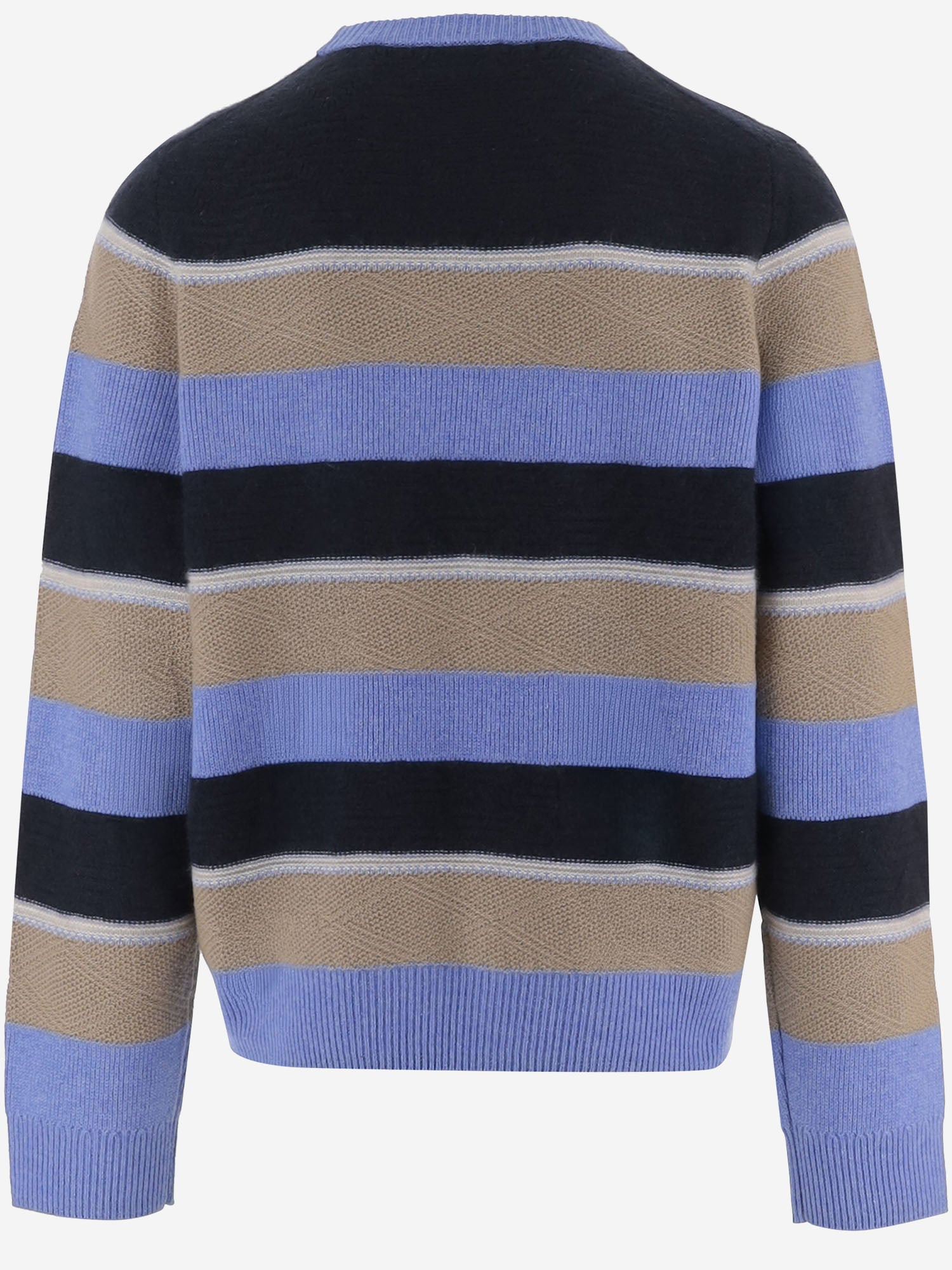 MAGLIONE IN CASHMERE CON MOTIVO A RIGHE M35610LM DLFBLCO GUEST IN RESIDENCE 