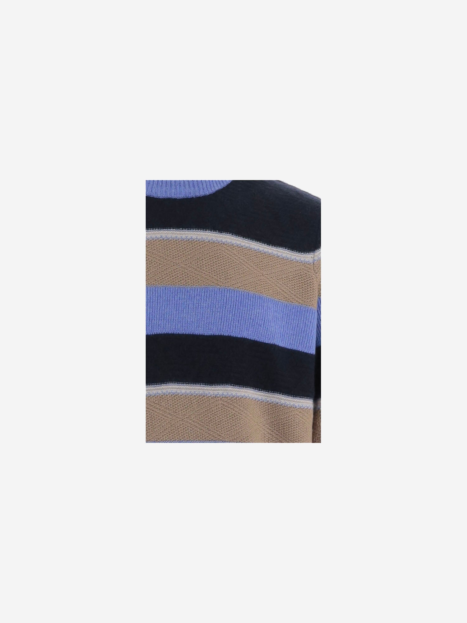 MAGLIONE IN CASHMERE CON MOTIVO A RIGHE M35610LM DLFBLCO GUEST IN RESIDENCE 
