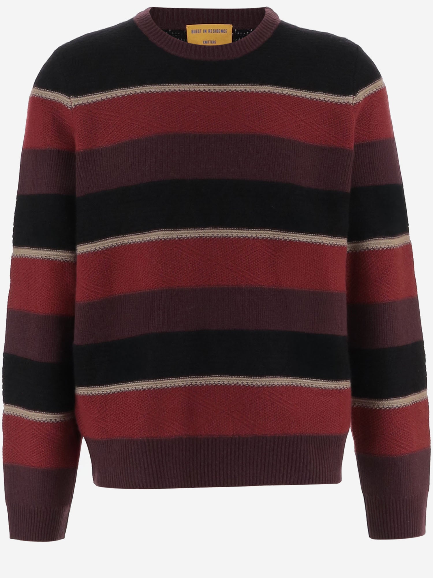 MAGLIONE IN CASHMERE CON MOTIVO A RIGHE M35610LM FIGCO GUEST IN RESIDENCE 