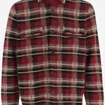 CAMICIA IN CASHMERE CON MOTIVO CHECK M35710AM CARMINECOMBO GUEST IN RESIDENCE 
