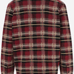 CAMICIA IN CASHMERE CON MOTIVO CHECK M35710AM CARMINECOMBO GUEST IN RESIDENCE 
