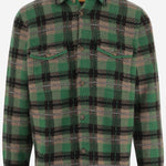 CAMICIA IN CASHMERE CON MOTIVO CHECK M35710AM CNPYCO GUEST IN RESIDENCE 