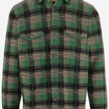 CAMICIA IN CASHMERE CON MOTIVO CHECK M35710AM CNPYCO GUEST IN RESIDENCE 