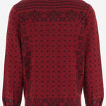 CAMICIA IN MAGLIA DI CASHMERE CON MOTIVO FANTASIA M35810AM CARM GUEST IN RESIDENCE 