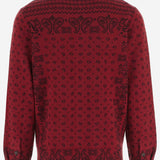 CAMICIA IN MAGLIA DI CASHMERE CON MOTIVO FANTASIA M35810AM CARM GUEST IN RESIDENCE 