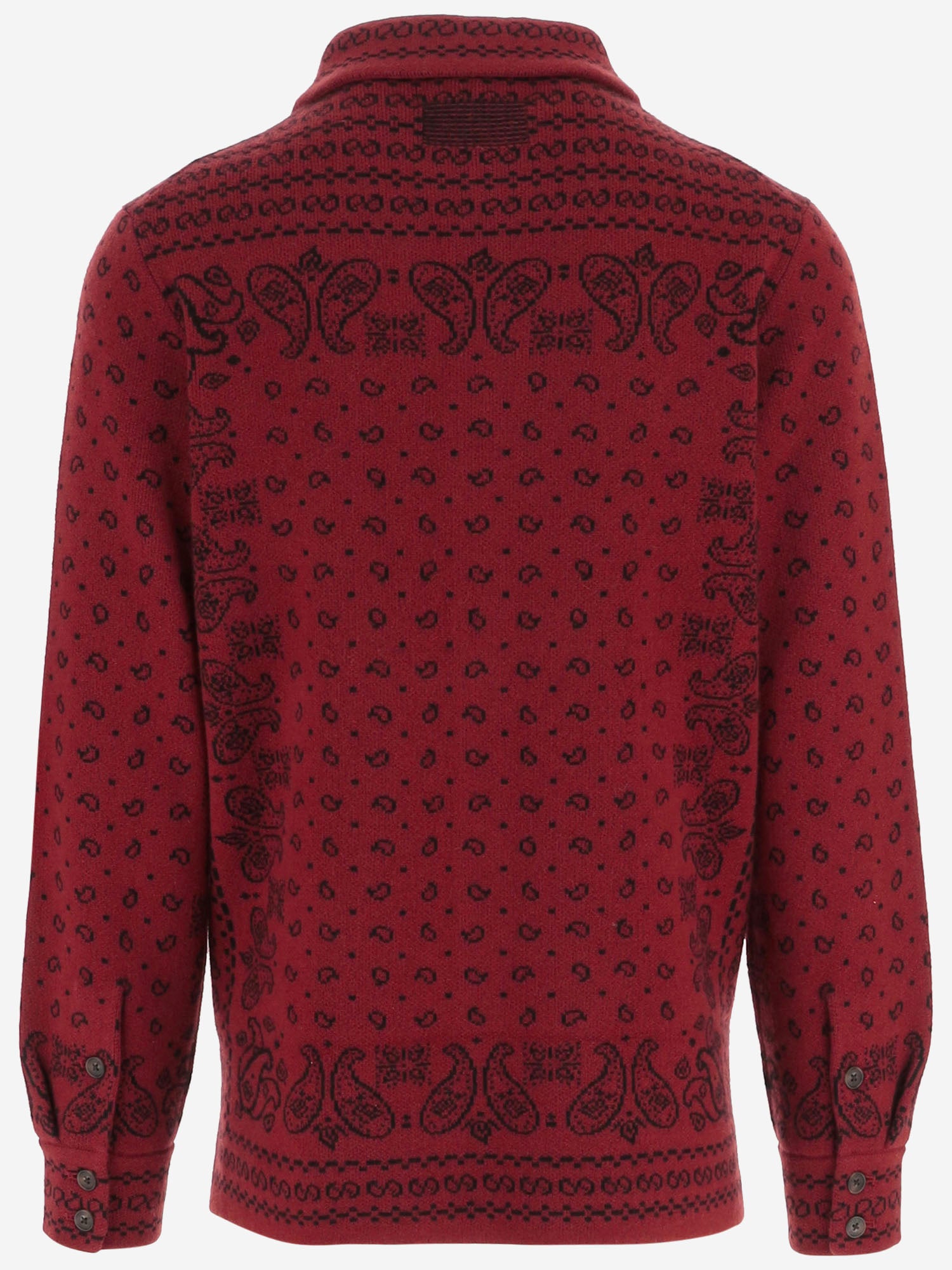 CAMICIA IN MAGLIA DI CASHMERE CON MOTIVO FANTASIA M35810AM CARM GUEST IN RESIDENCE 