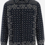 CAMICIA IN MAGLIA DI CASHMERE CON MOTIVO FANTASIA M35810AM MID GUEST IN RESIDENCE 