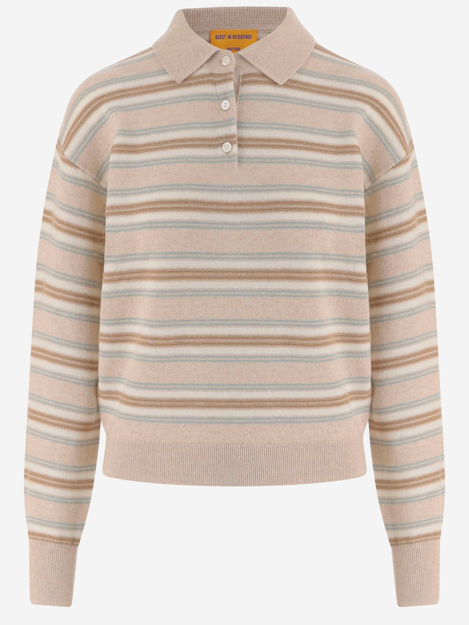 MAGLIA IN CASHMERE A RIGHE W43810JL SNDCO GUEST IN RESIDENCE 