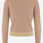 CARDIGAN IN CASHMERE CON MOTIVO A RIGHE W43910JM BTRCO GUEST IN RESIDENCE 