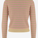 CARDIGAN IN CASHMERE CON MOTIVO A RIGHE W43910JM BTRCO GUEST IN RESIDENCE 