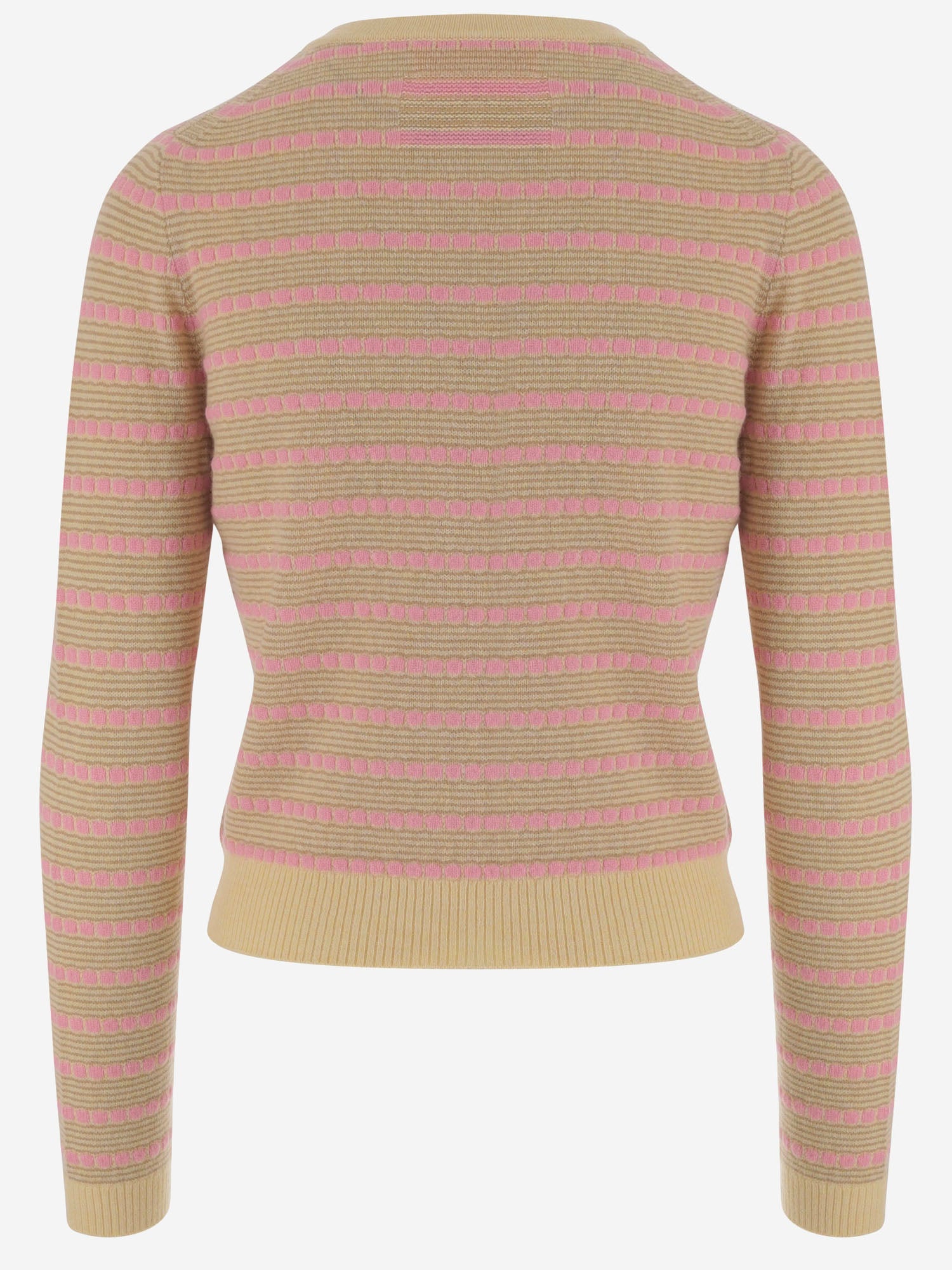 CARDIGAN IN CASHMERE CON MOTIVO A RIGHE W43910JM BTRCO GUEST IN RESIDENCE 