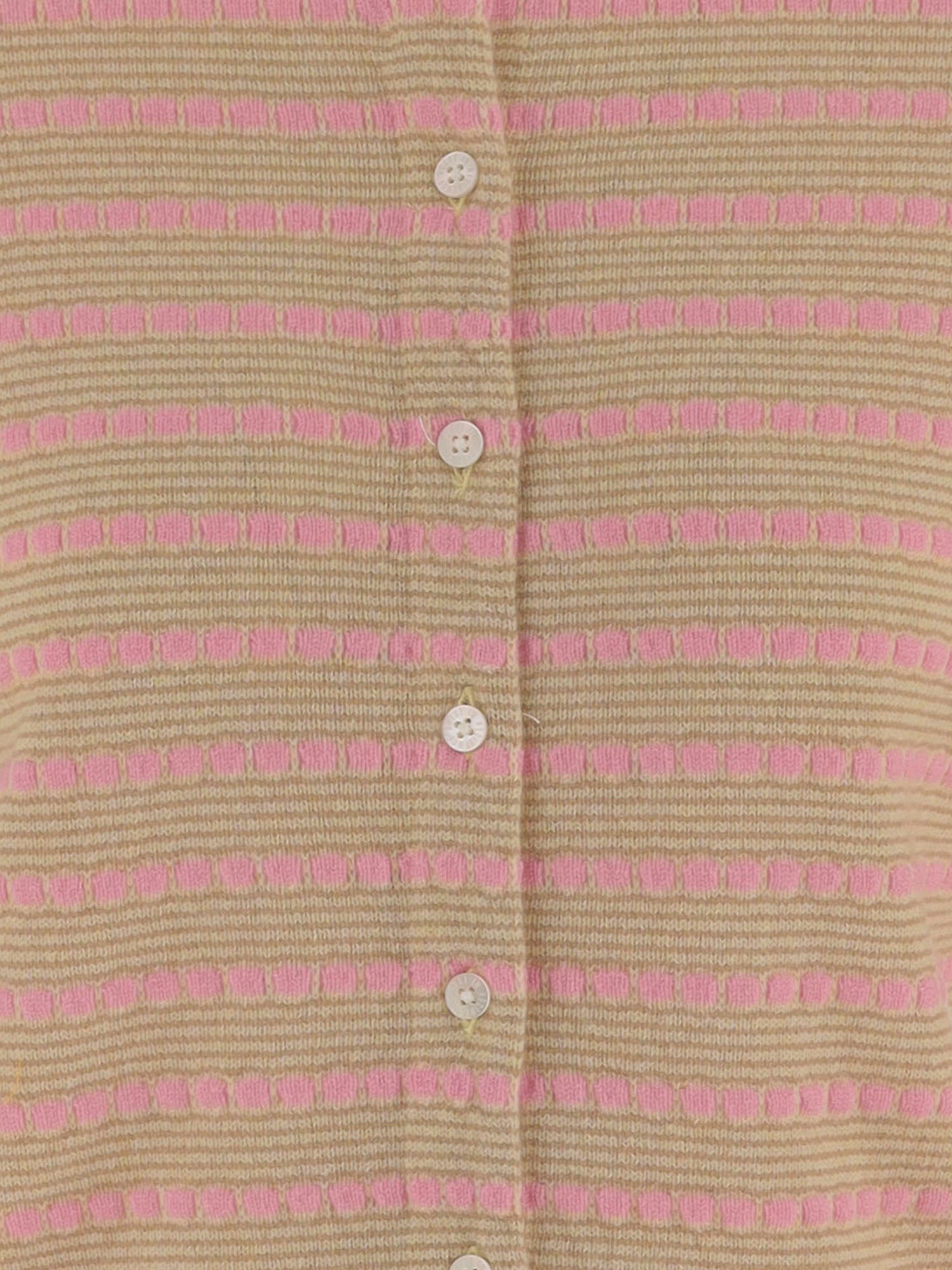 CARDIGAN IN CASHMERE CON MOTIVO A RIGHE W43910JM BTRCO GUEST IN RESIDENCE 